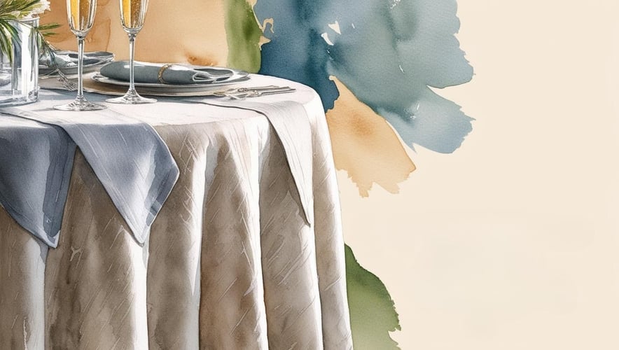 A water color of an awards gala